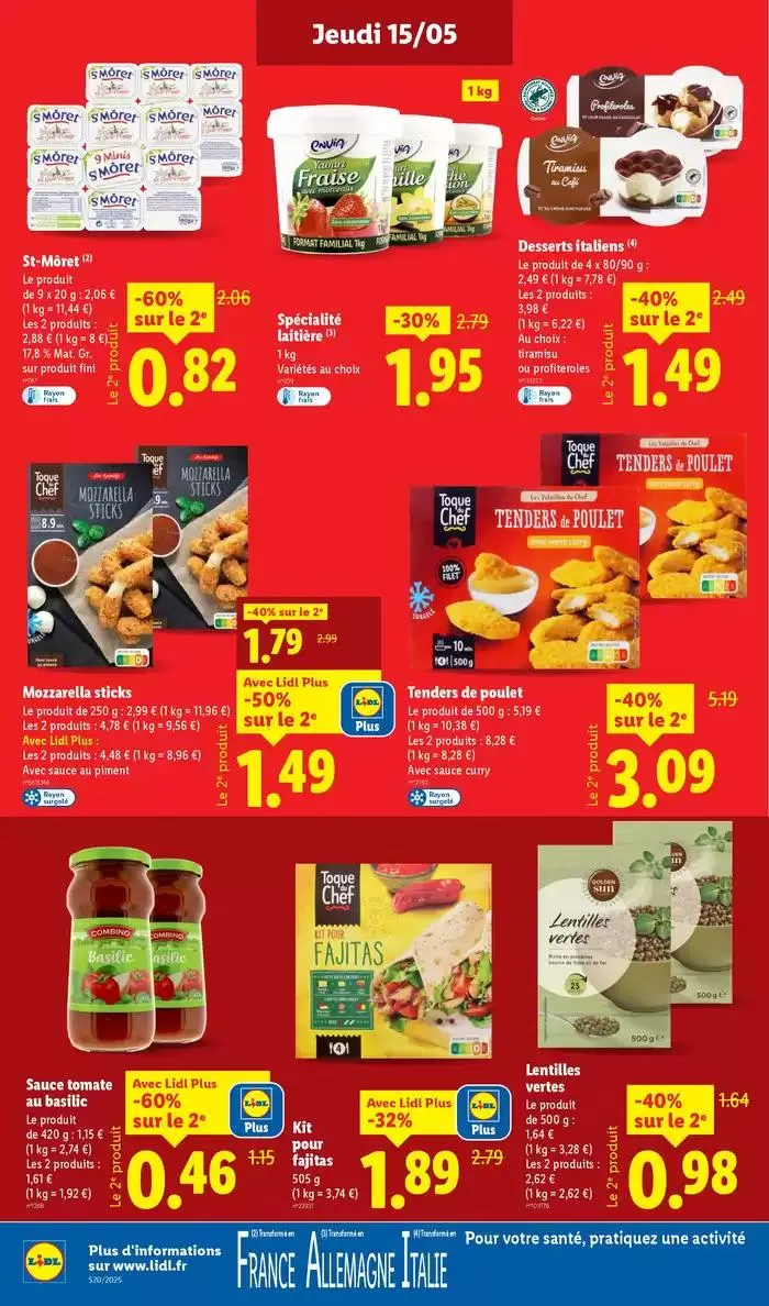 Profitez d'une large sélection de produits à prix réduits chez Lidl ! du 15 mai au 21 mai 2025 - Catalogue page 12