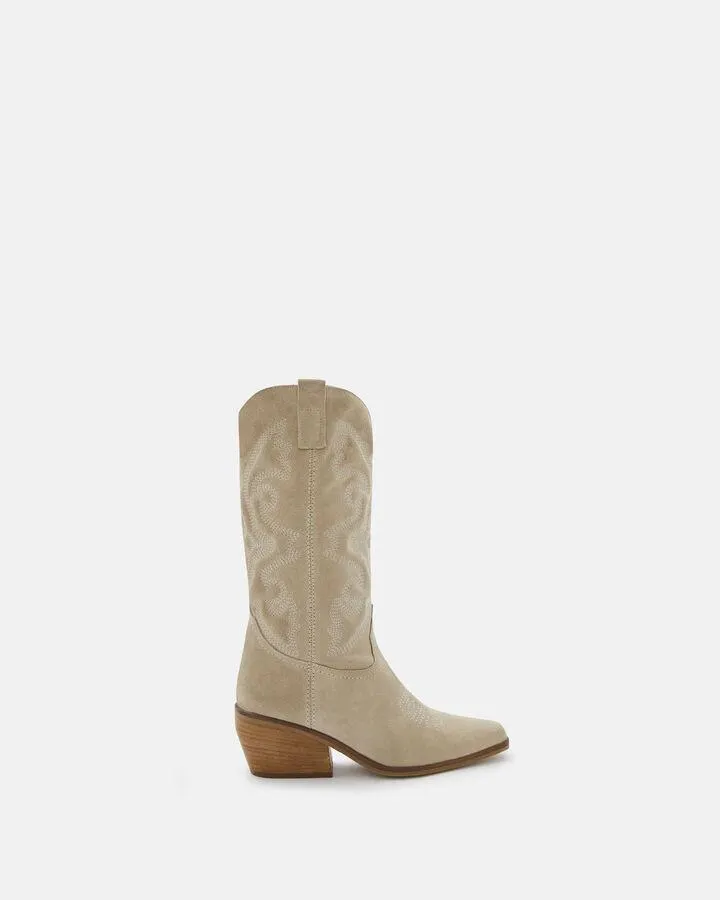 BOOTS WESTERN LYREI Ecru