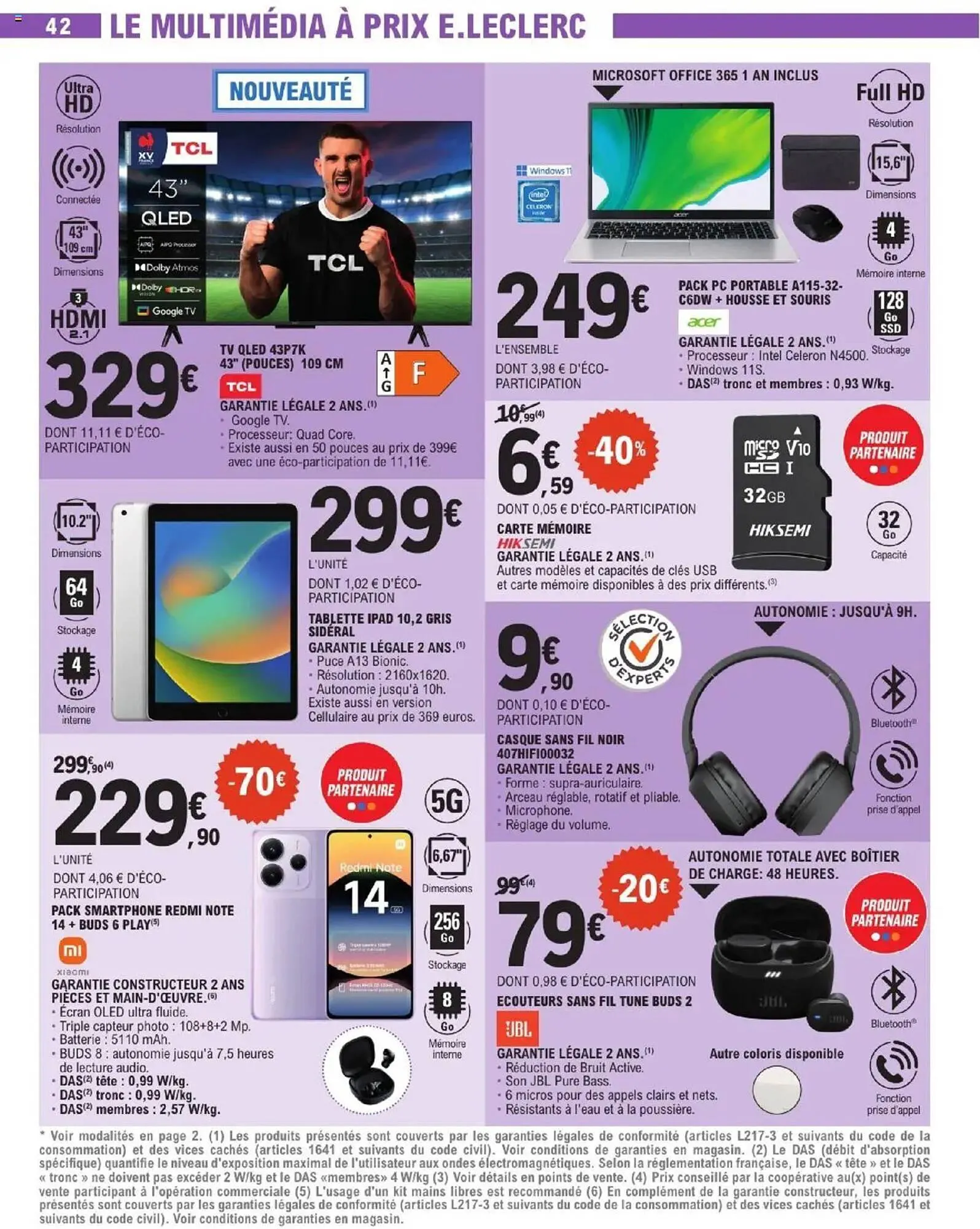 Catalogue E.Leclerc du 1 juillet au 12 juillet 2025 - Catalogue page 42