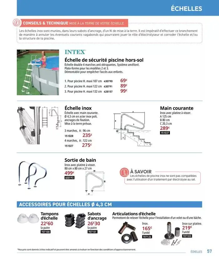 Les plaisir de l'eau Piscine,Spa,Arrosage du 10 mars au 31 décembre 2025 - Catalogue page 57