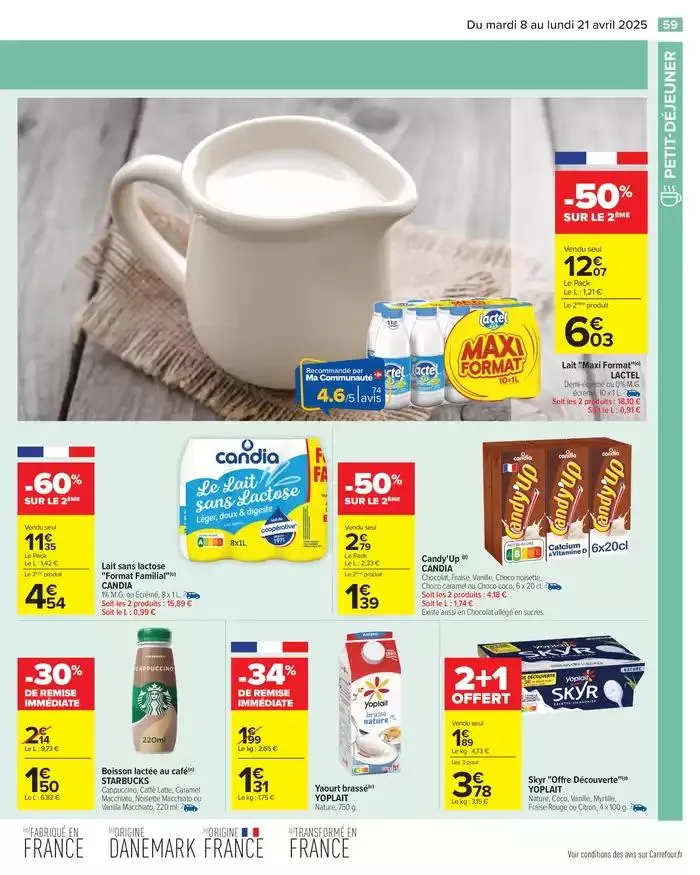 JOYEUSES PÂQUES & MEILLEURS PRIX du 8 avril au 21 avril 2025 - Catalogue page 61