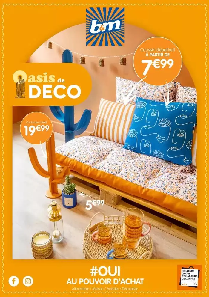 B&M, Oasis de Déco du 7 mai au 1 juillet 2025 - Catalogue page 1