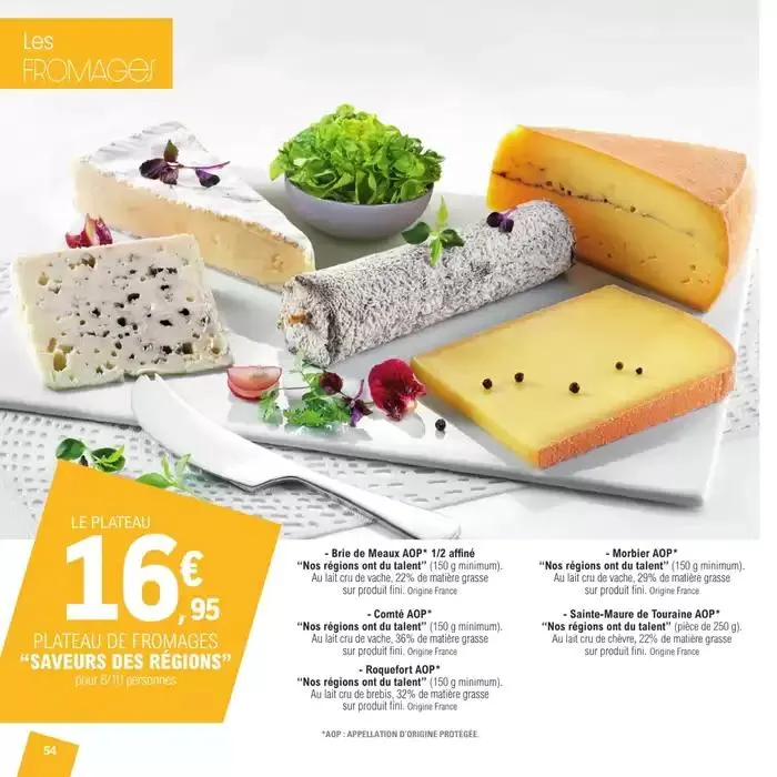 CARTE TRAITEUR PERMANENTE - MIXTE du 27 mars au 24 novembre 2025 - Catalogue page 54