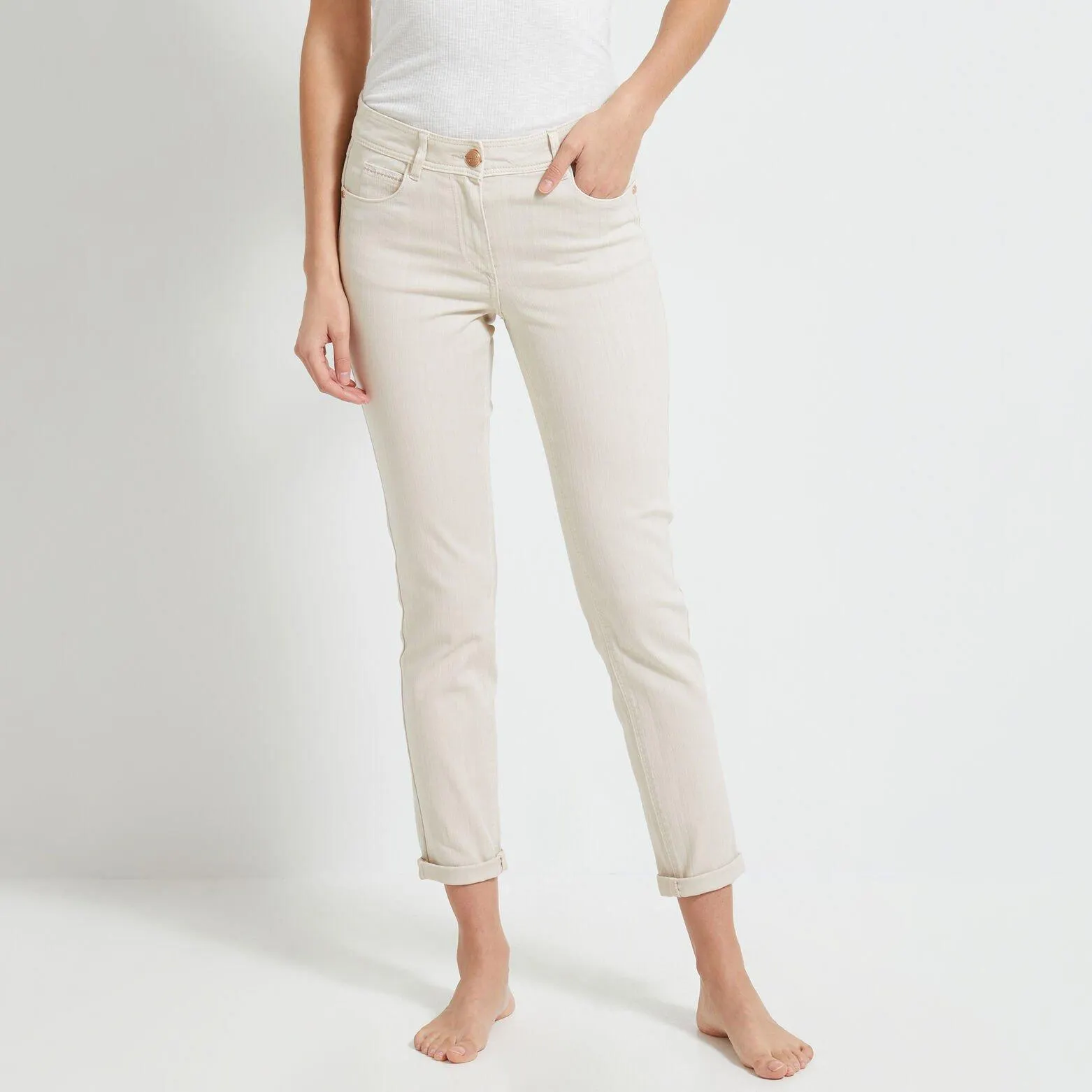 Jean raccourci CANCUN femme