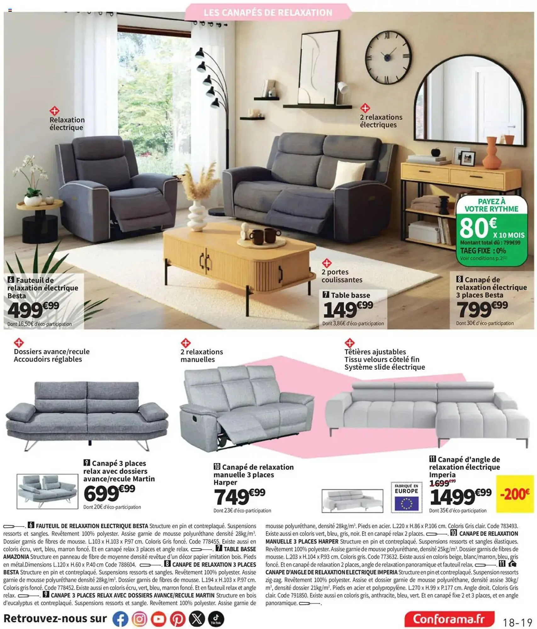 Catalogue Conforama du 8 juillet au 4 août 2025 - Catalogue page 19