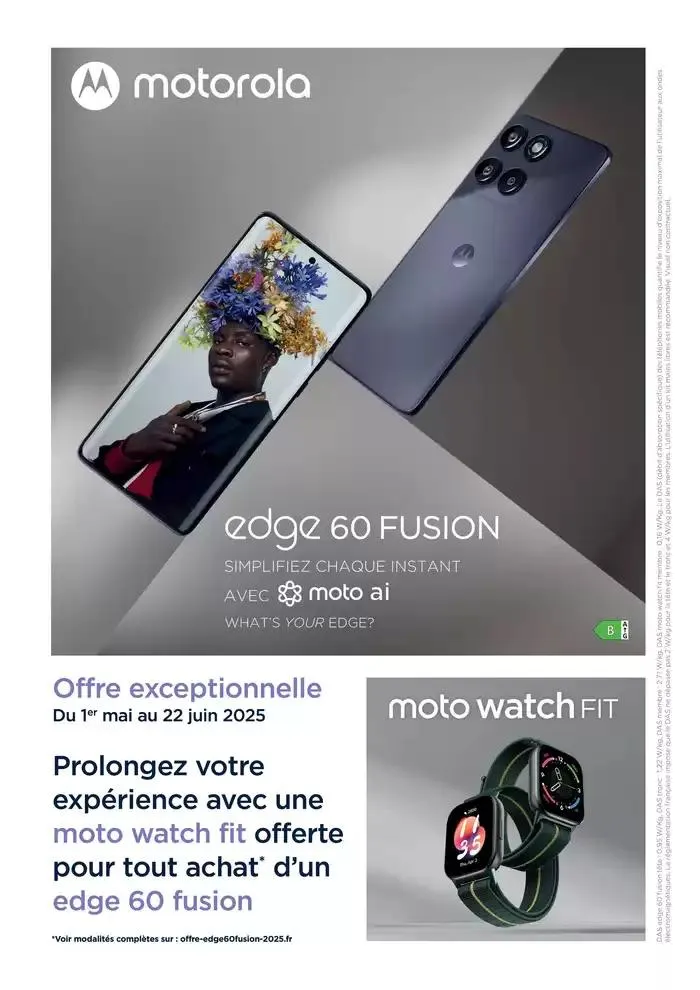 Montre Moto Watch Fit offerte du 14 mai au 22 juin 2025 - Catalogue page 1