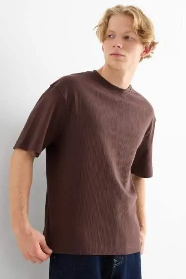 T-shirt - relaxed fit - ribbed