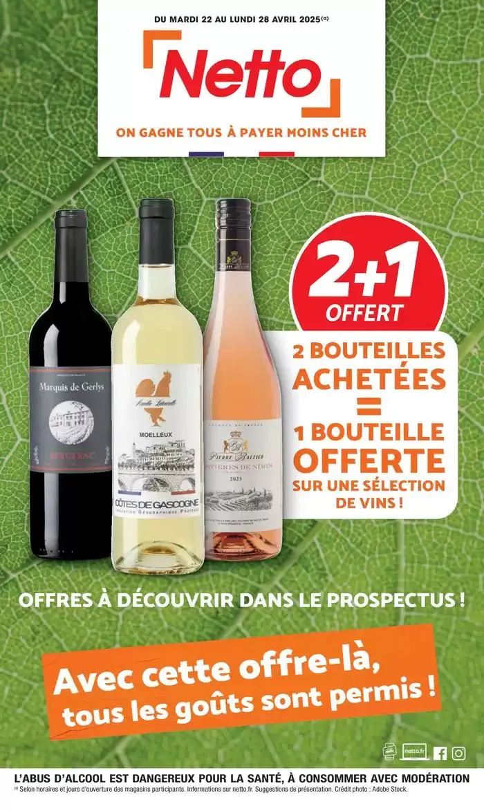 SEMAINE PROCHAINE : FOIRE AUX VINS du 22 avril au 28 avril 2025 - Catalogue page 1