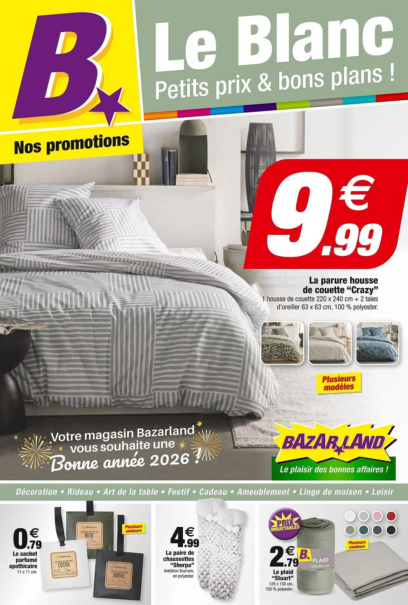 Catalogue Bazarland du 31 décembre au 11 janvier 2026 - Catalogue page 1