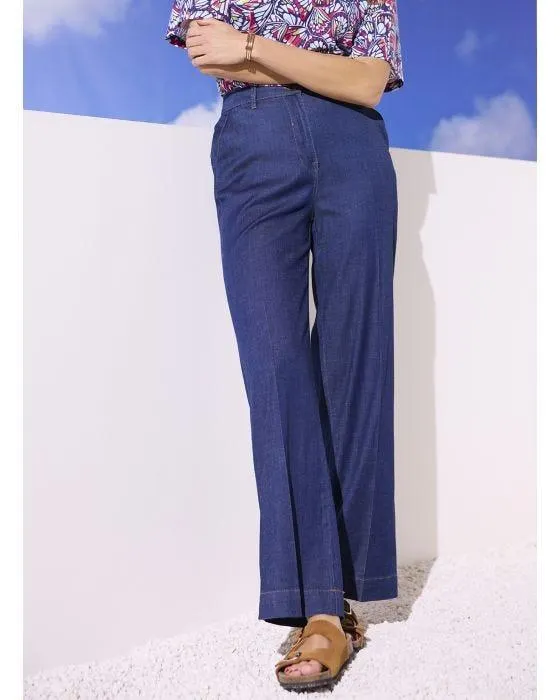 Pantalon mélange fibres Lyocell Tencel(TM)