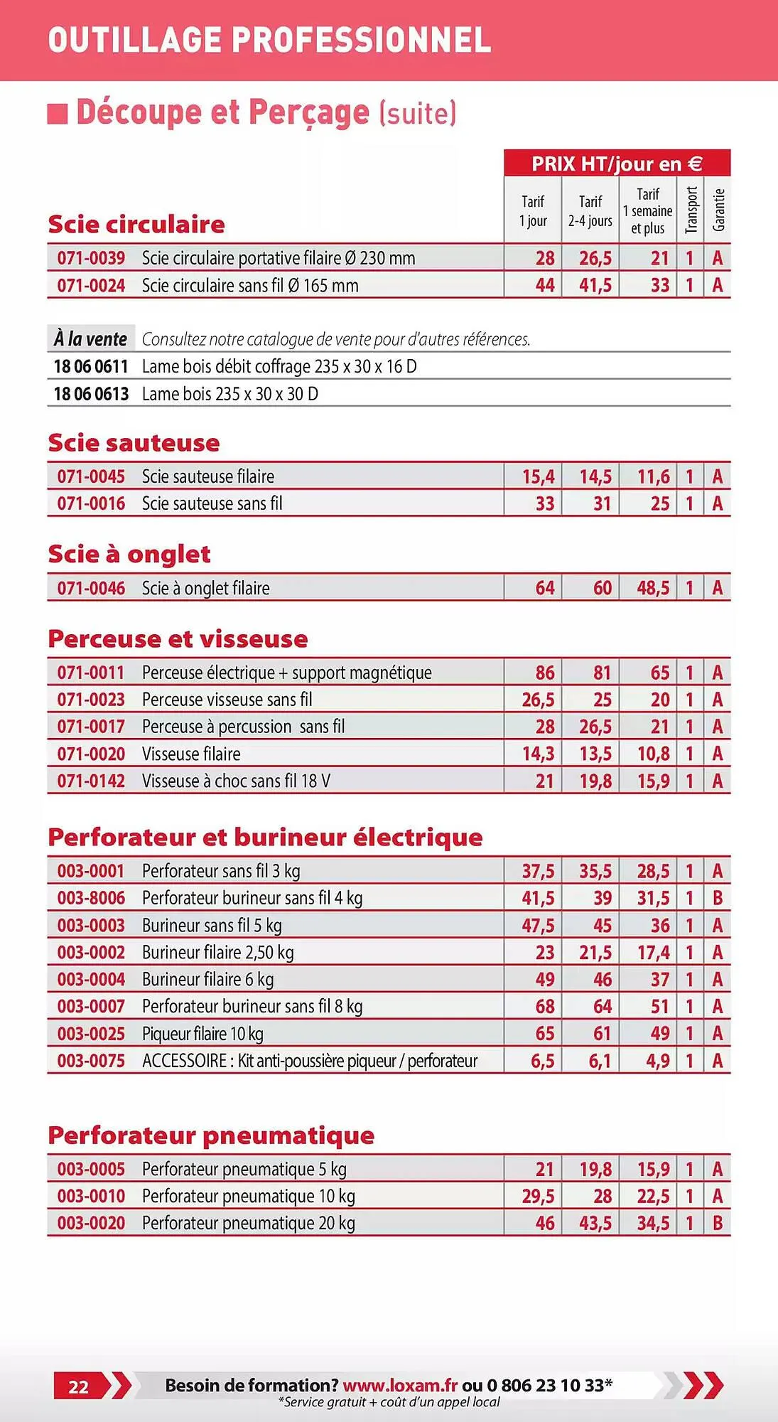 Catalogue Loxam du 3 janvier au 31 décembre 2025 - Catalogue page 24