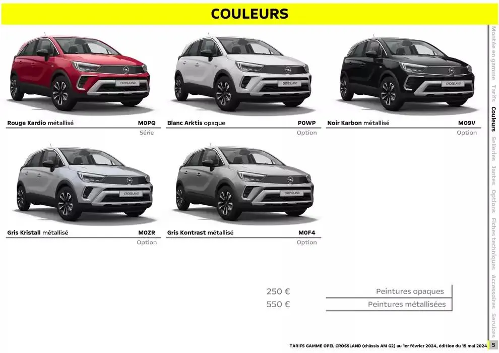 Opel Crossland du 17 décembre au 17 décembre 2025 - Catalogue page 6