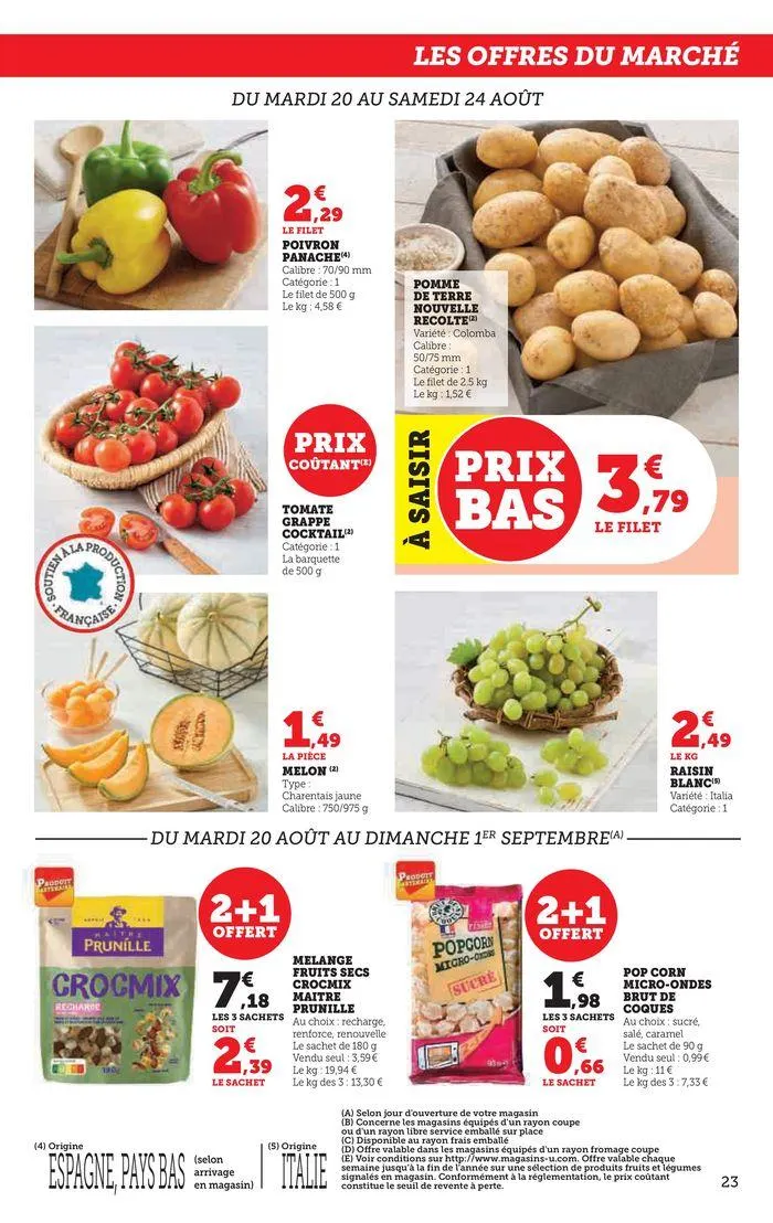 Catalogue SUPER U du 20 août au 1 septembre 2024 - Catalogue page 23