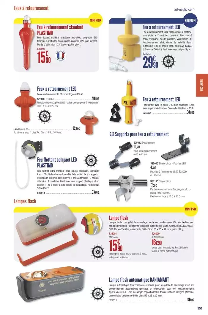 Catalogue Accastillage Diffusion 2025 du 1 janvier au 31 décembre 2025 - Catalogue page 153