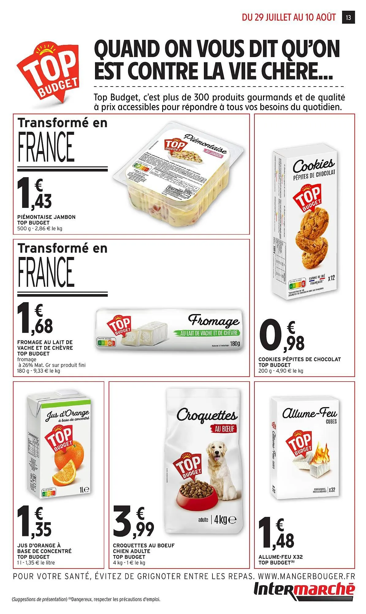 Catalogue Intermarché du 29 juillet au 10 août 2025 - Catalogue page 13