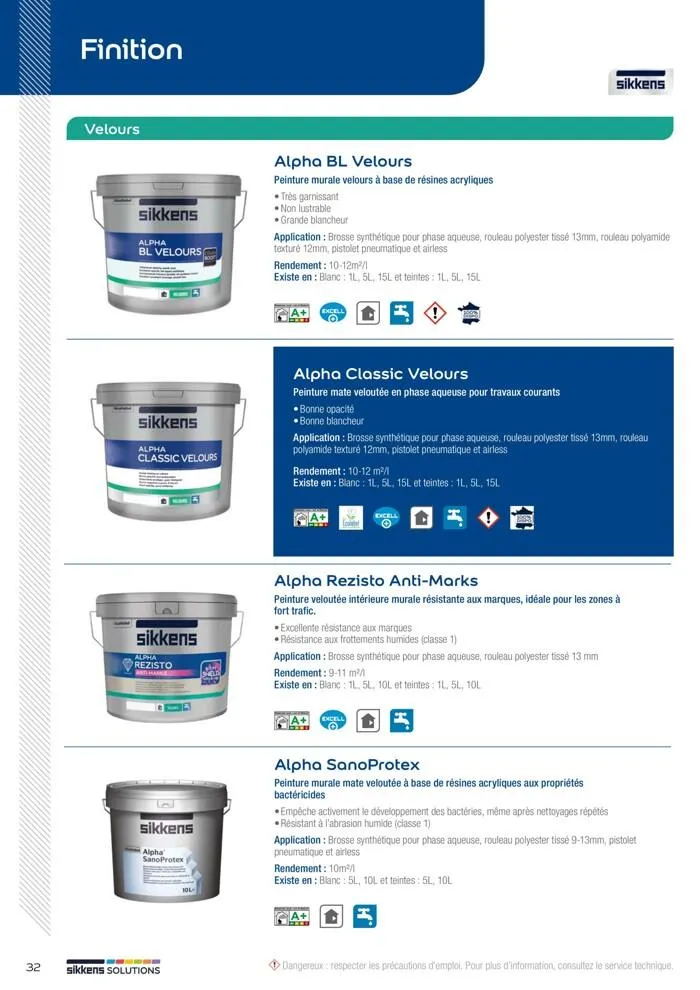  Le catalogue Sikkens Solutions 2023 du 9 mai au 31 décembre 2025 - Catalogue page 32