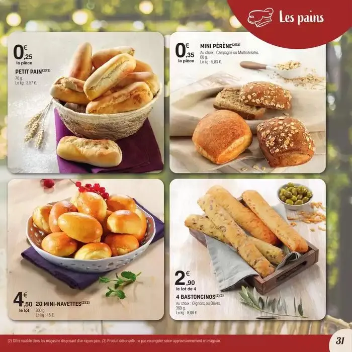 CARTE TRAITEUR PERMANENTE du 31 mars au 30 mars 2026 - Catalogue page 31