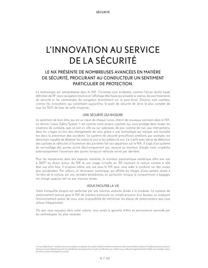 Lexus NX du 27 mars au 27 mars 2026 - Catalogue page 14