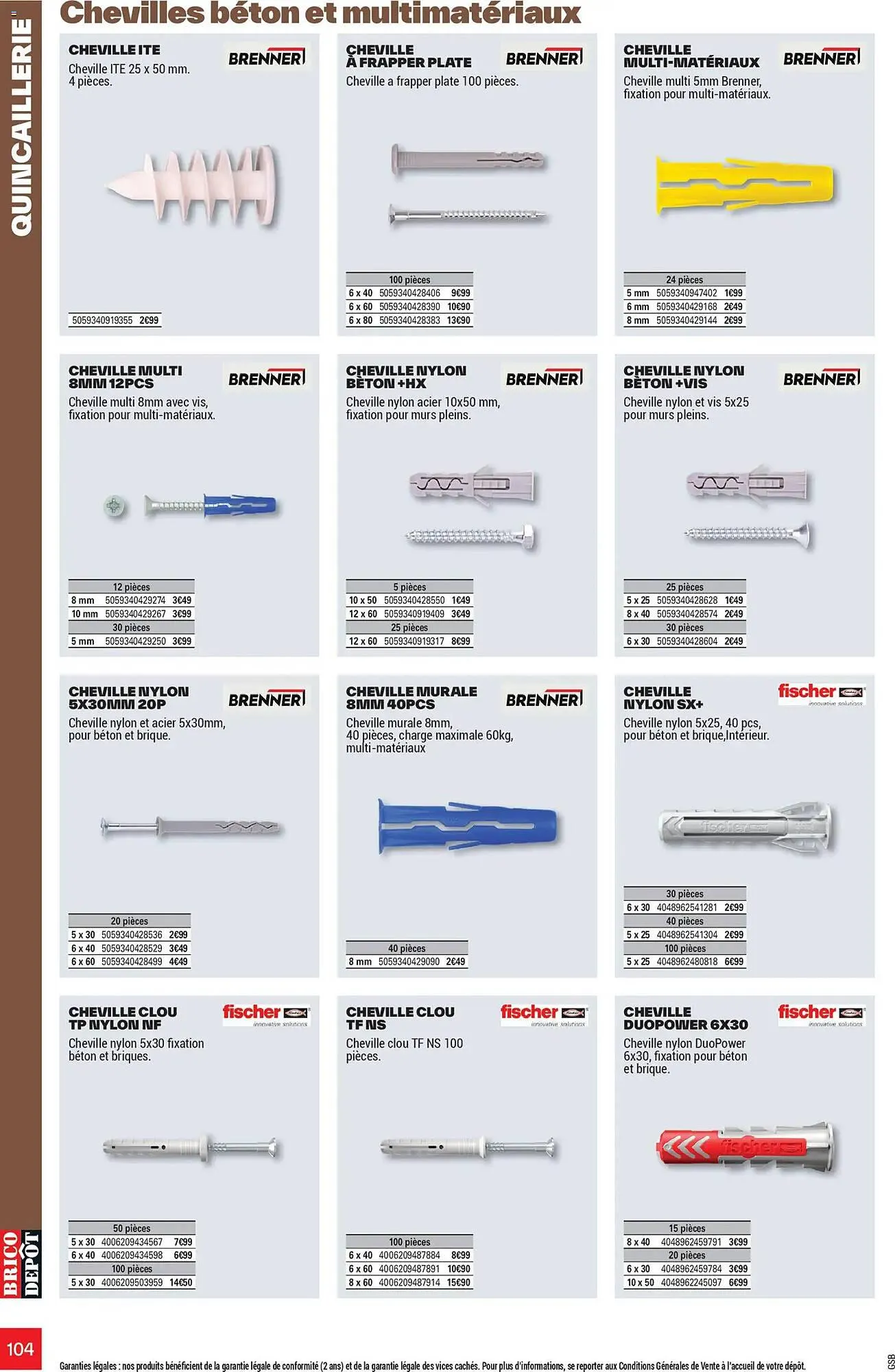 Catalogue Brico Dépôt du 25 mars au 12 juin 2026 - Catalogue page 104