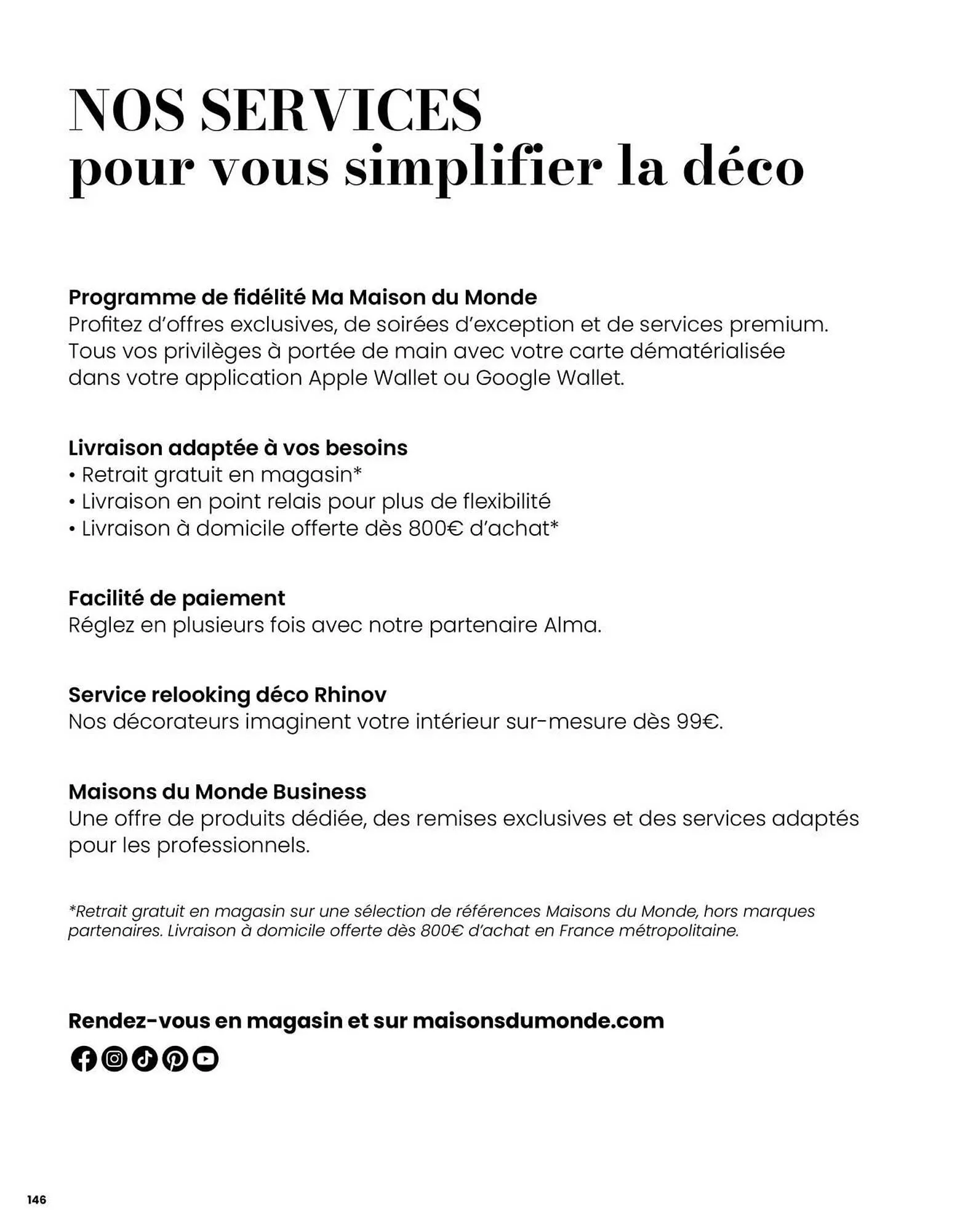 Catalogue Maisons du Monde du 11 décembre au 31 décembre 2025 - Catalogue page 146