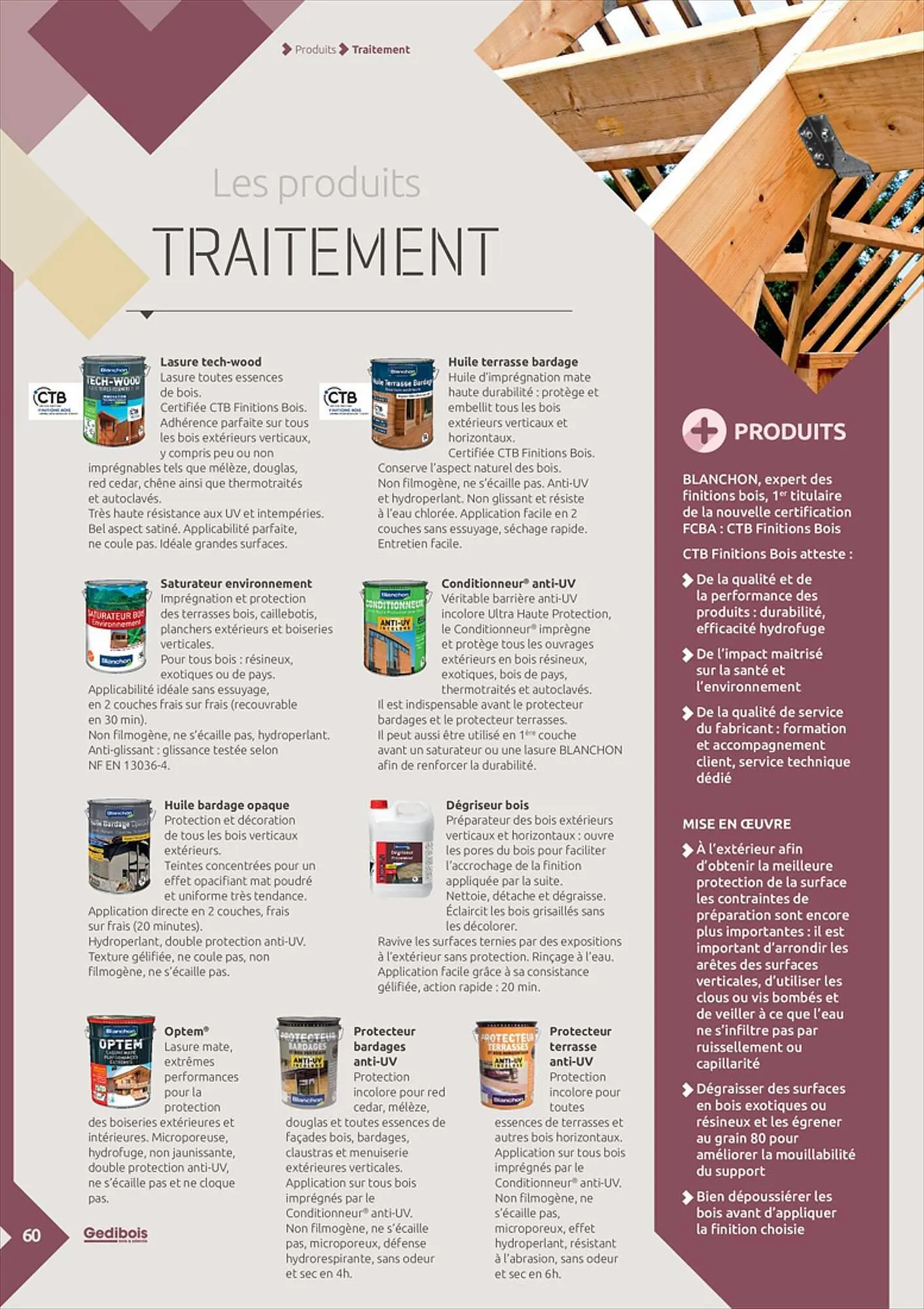 Catalogue Gédibois du 12 juin au 31 juillet 2023 - Catalogue page 60