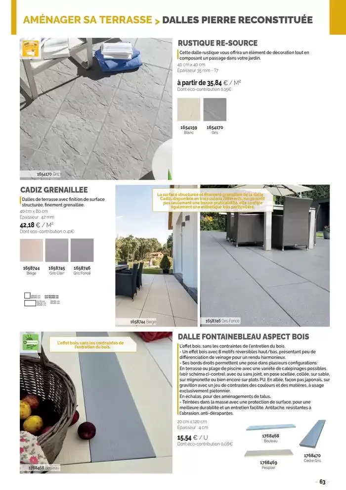 Aménagements Extérieurs 2025 du 30 avril au 31 décembre 2025 - Catalogue page 63