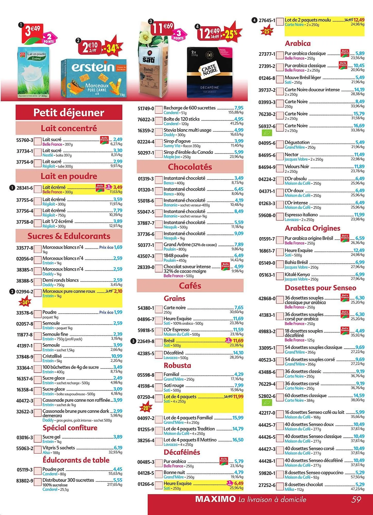 Catalogue Maximo du 30 mars au 23 avril 2026 - Catalogue page 59