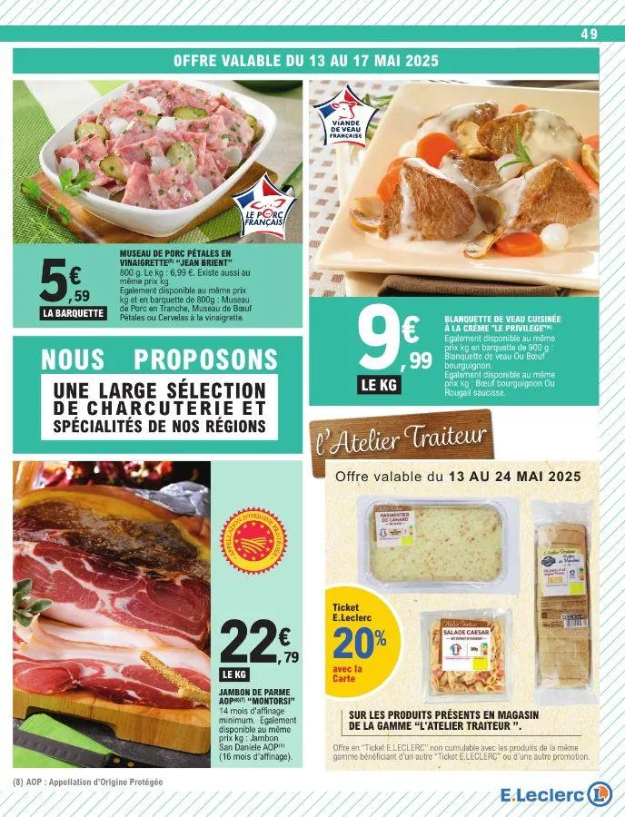 E. Leclerc du 13 mai au 24 mai 2025 - Catalogue page 49