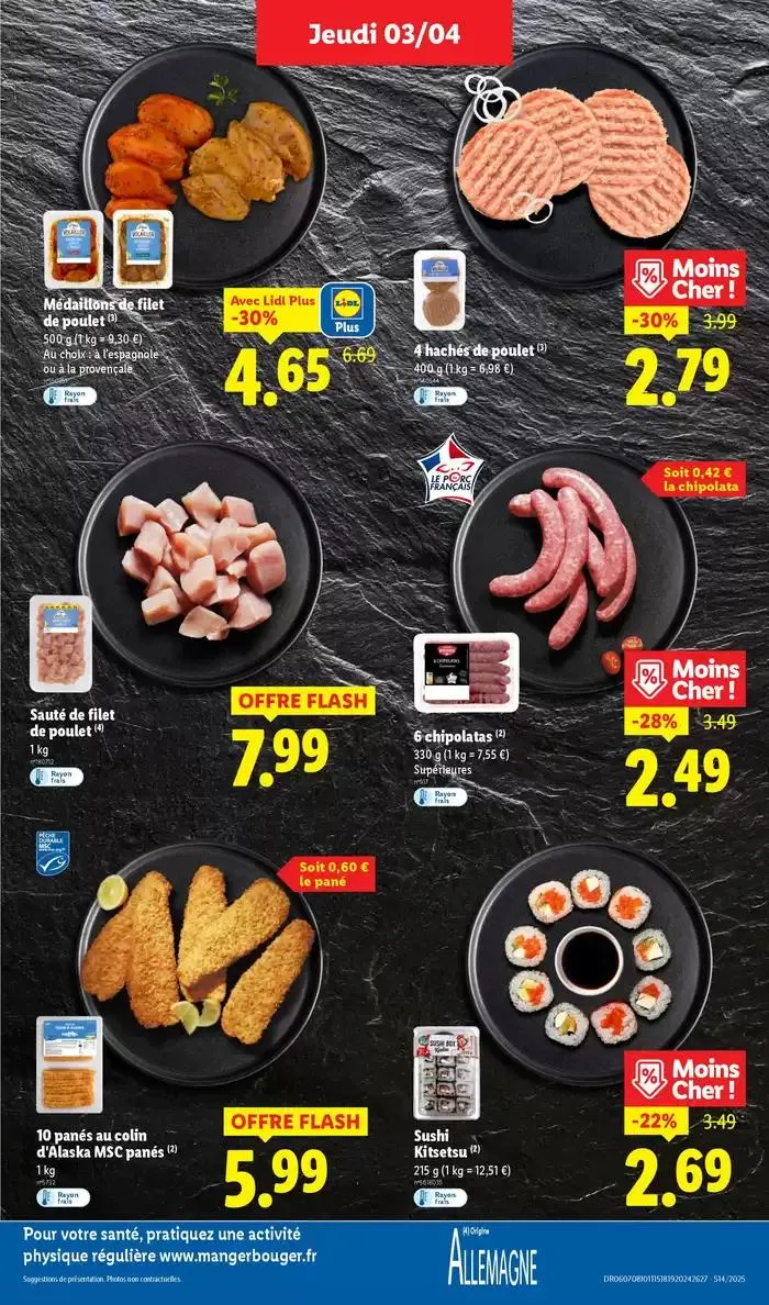 Concôctez un délicieux repas à l'occasion de Pâques avec la marque Deluxe chez Lidl ! du 3 avril au 9 avril 2025 - Catalogue page 7