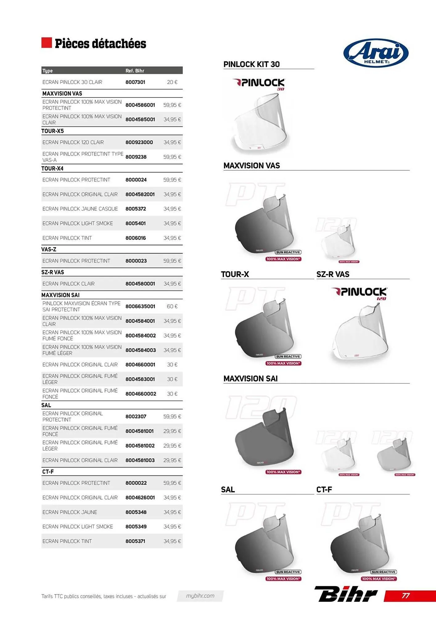 Catalogue Bihr du 12 décembre au 31 décembre 2025 - Catalogue page 77