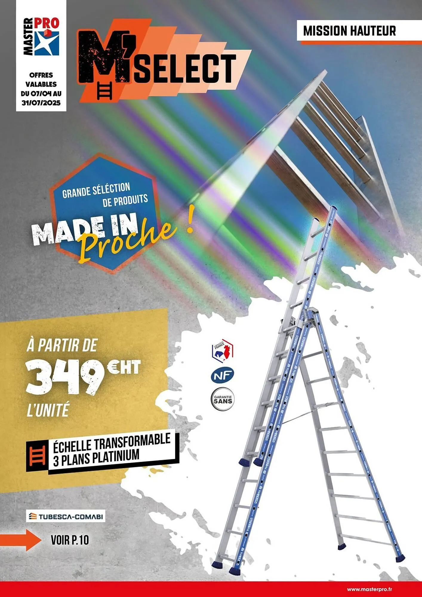 Catalogue Master Pro du 7 avril au 31 juillet 2025 - Catalogue page 1