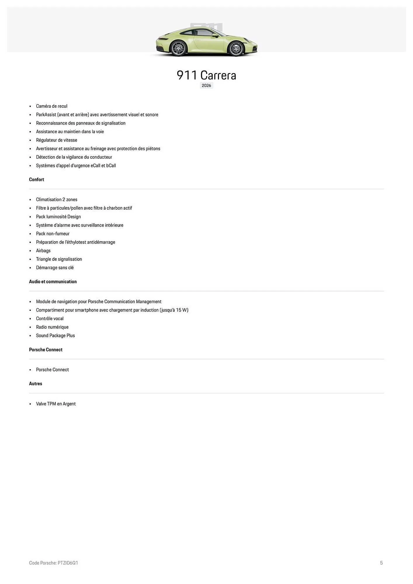 Catalogue Porsche du 24 octobre au 31 décembre 2025 - Catalogue page 5