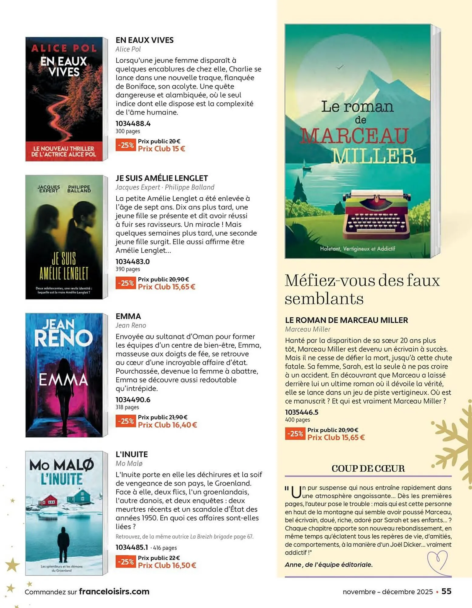 Catalogue France Loisirs du 3 novembre au 31 décembre 2025 - Catalogue page 55