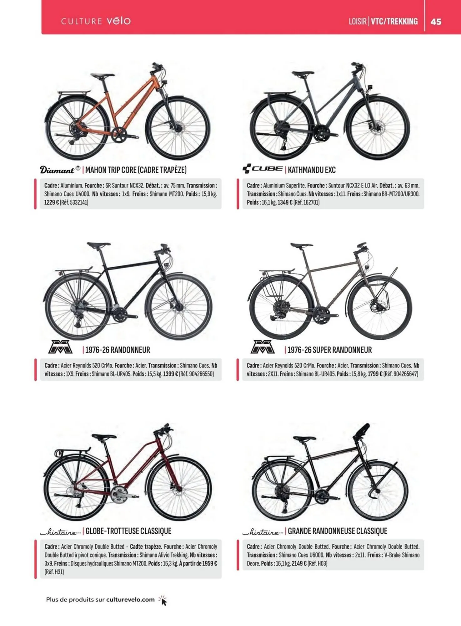 Catalogue Culture Vélo du 19 décembre au 31 décembre 2026 - Catalogue page 45