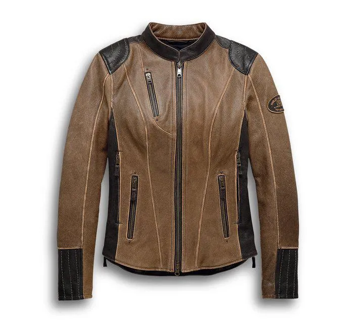 Blouson en cuir Gallun HD Triple Vent System pour femmes