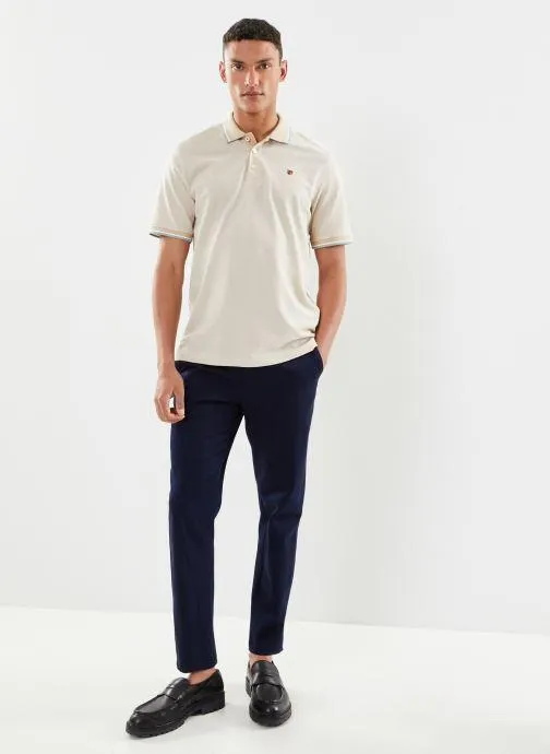Polo - Jprbluwin Polo Ss Sts - Beige