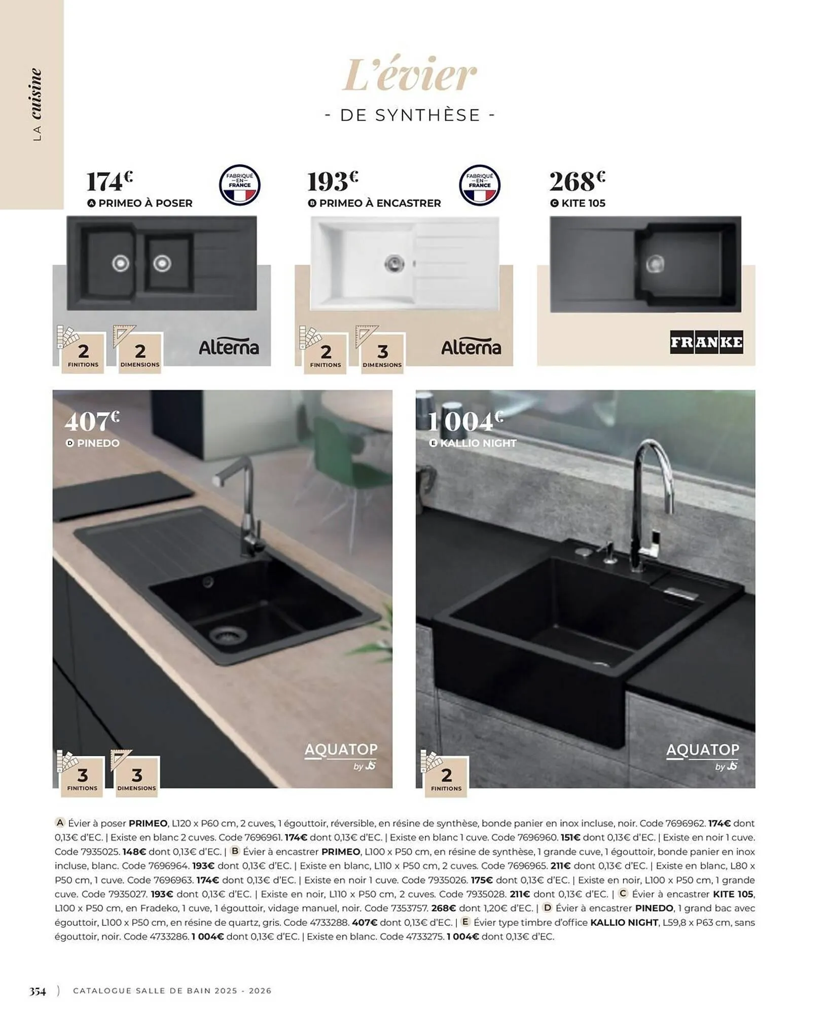 Catalogue Cedeo du 3 juin au 31 décembre 2025 - Catalogue page 354