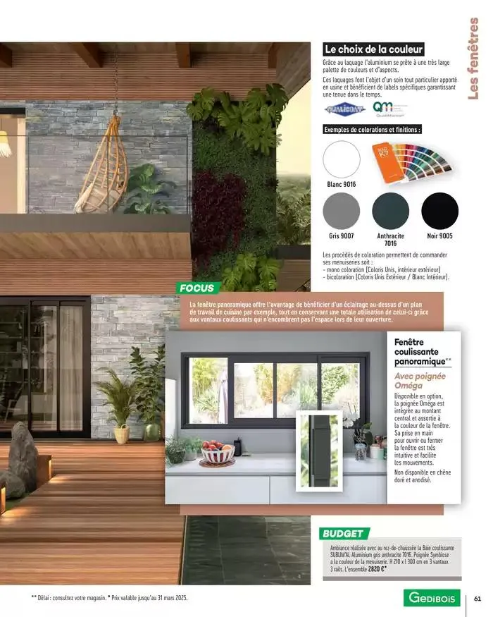 Menuiserie Extérieures 2025 du 1 janvier au 31 décembre 2025 - Catalogue page 61