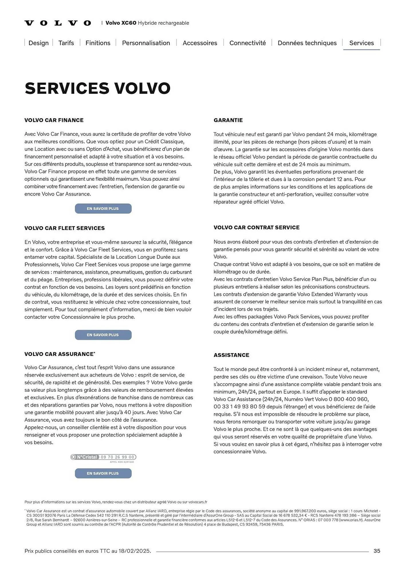 Catalogue VOLVO du 7 janvier au 31 janvier 2027 - Catalogue page 35