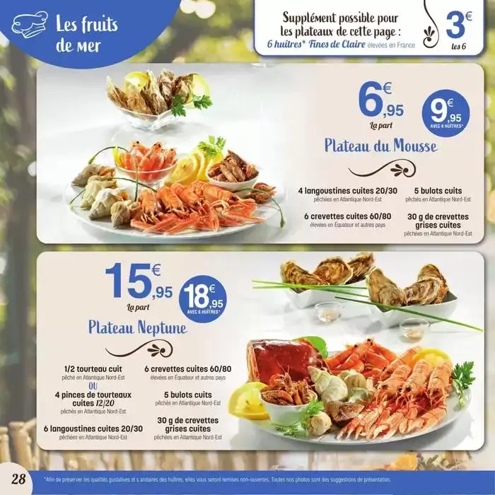 CARTE TRAITEUR PERMANENTE du 31 mars au 30 mars 2026 - Catalogue page 28