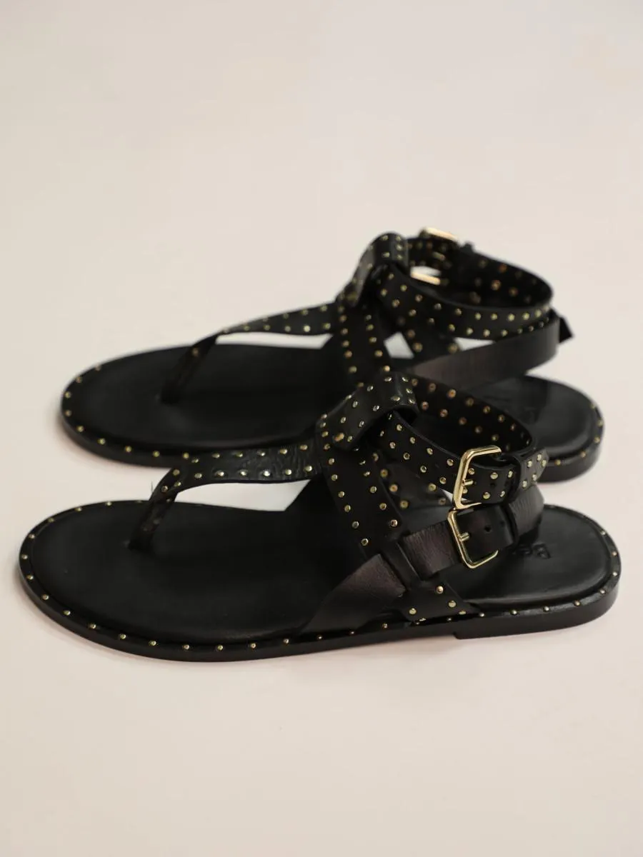 LEONIE | Sandales plates en cuir