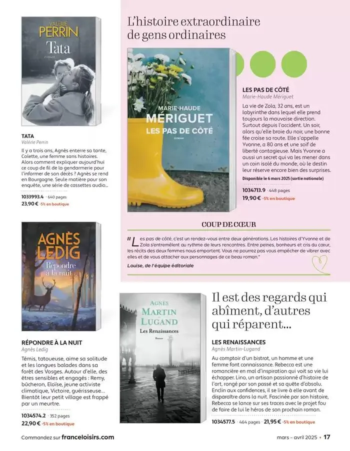 Mars - Avril 2025 du 4 mars au 30 avril 2025 - Catalogue page 17
