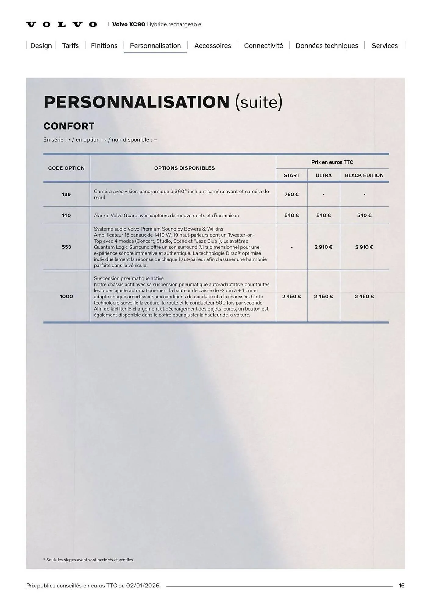 Catalogue VOLVO du 7 janvier au 31 janvier 2027 - Catalogue page 16