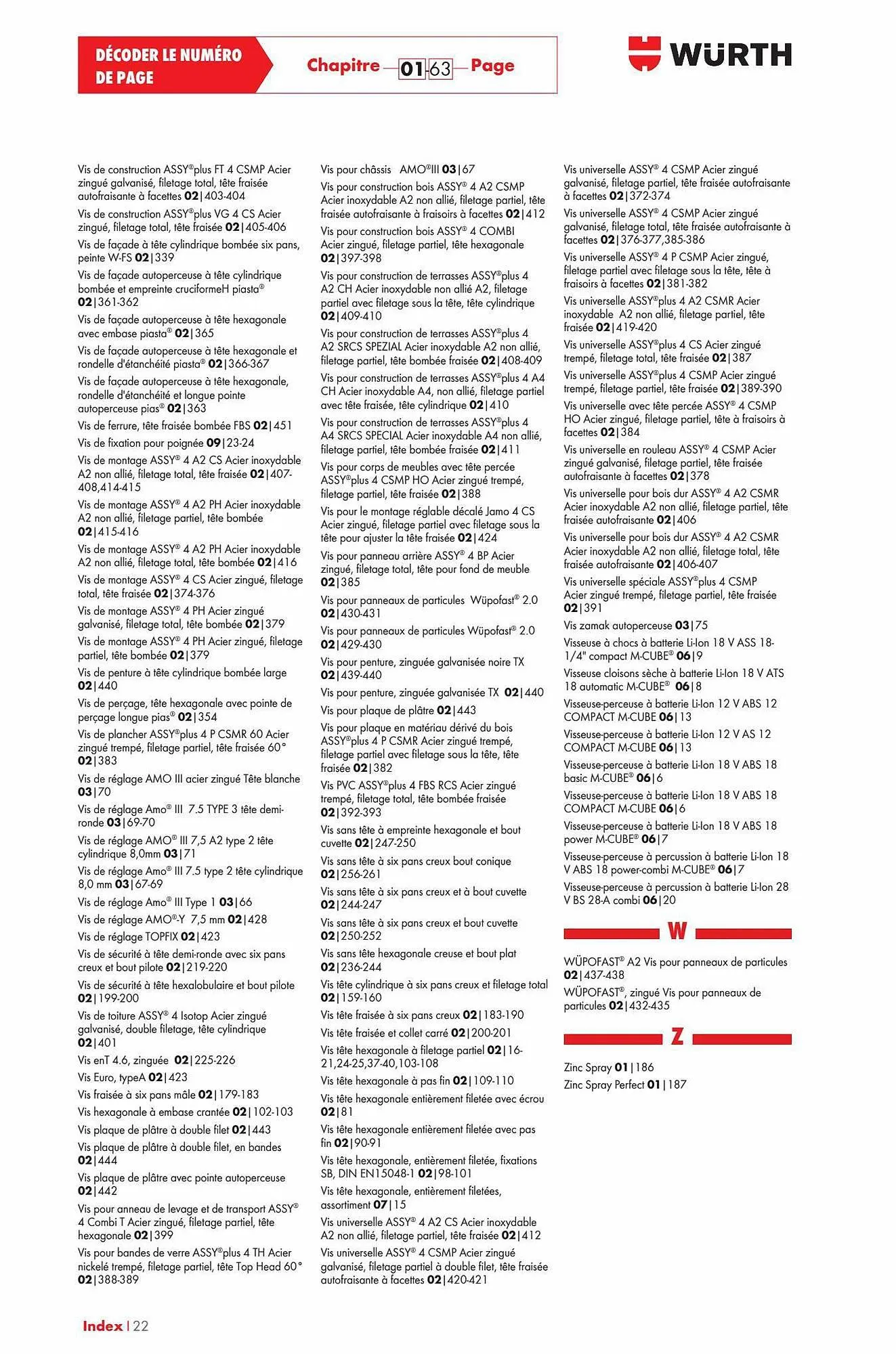 Catalogue Würth du 29 décembre au 31 décembre 2023 - Catalogue page 99