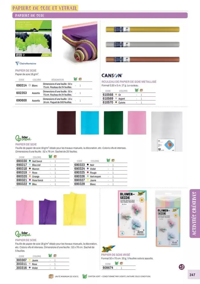 Nos Catalogues Thématiques du 1 janvier au 31 décembre 2025 - Catalogue page 349