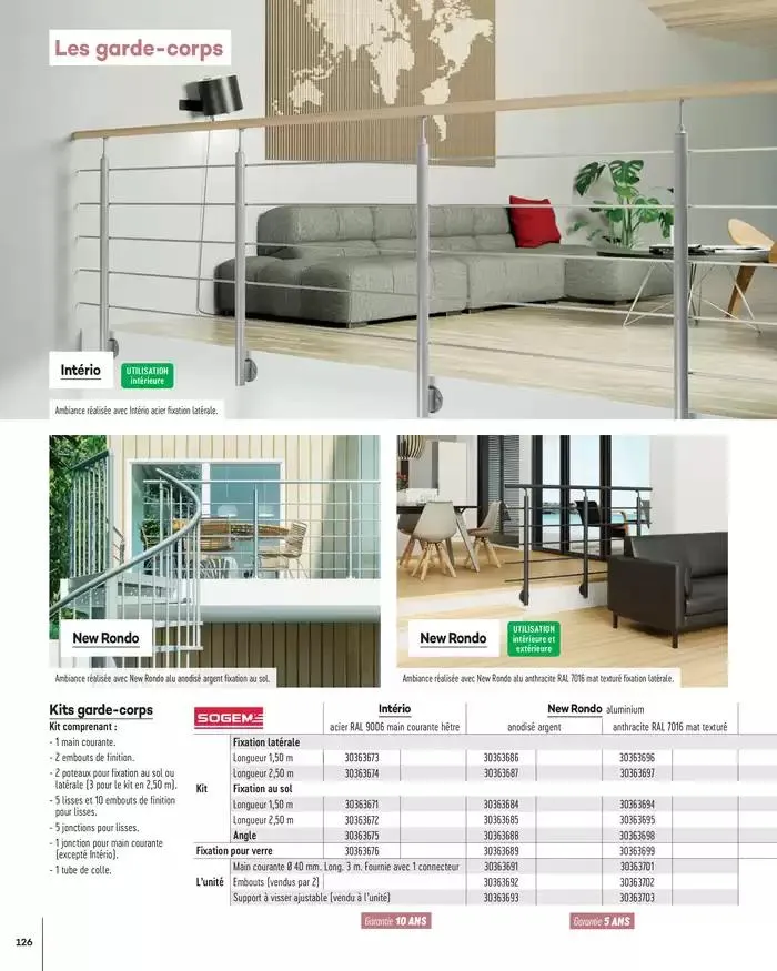 Aménagents Intérieurs 2025 du 1 janvier au 31 décembre 2025 - Catalogue page 126