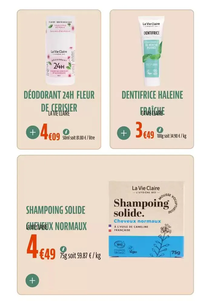 LES PETITS PRIX BIO du 11 mars au 31 décembre 2025 - Catalogue page 63