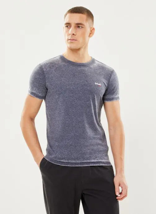 T-shirt - Mc Cn Broderie Poitrine Schott - Bleu