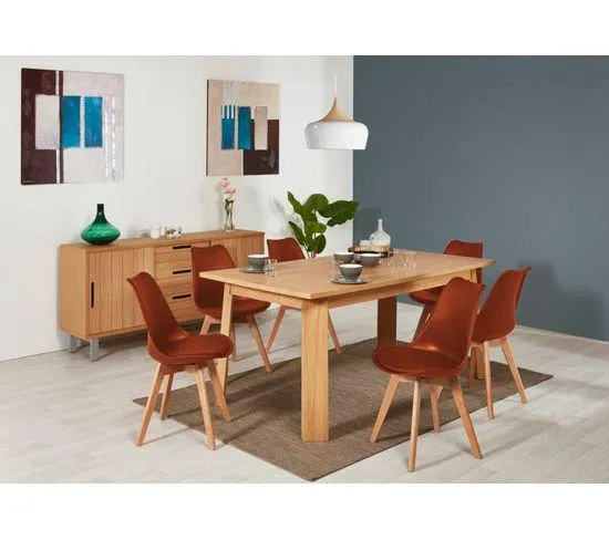 Chaise NORVEGE terracotta