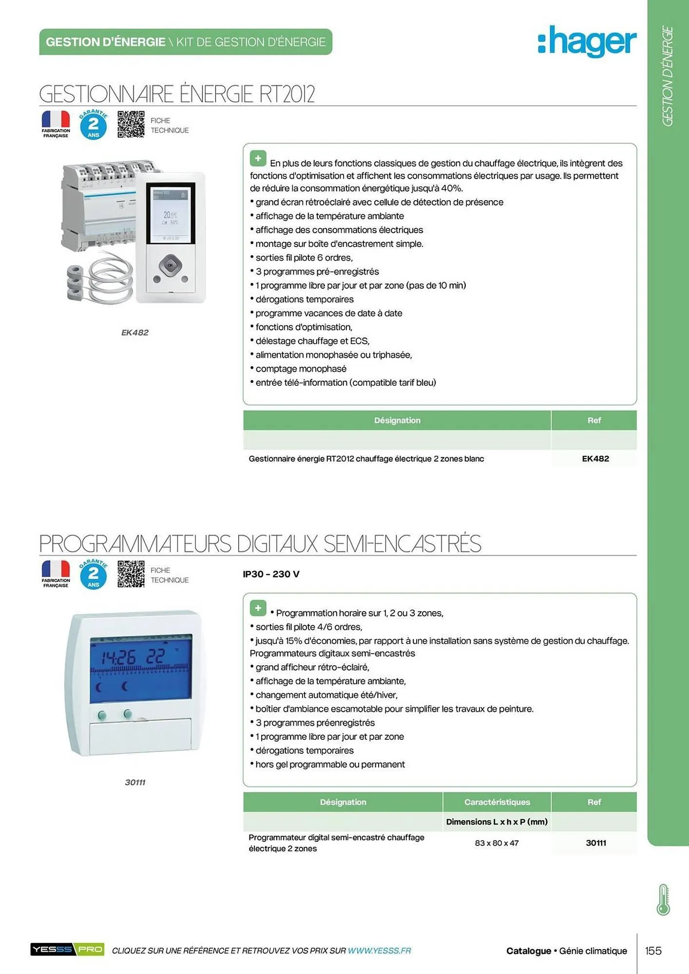 Catalogue Yesss electrique du 14 octobre au 31 décembre 2026 - Catalogue page 157